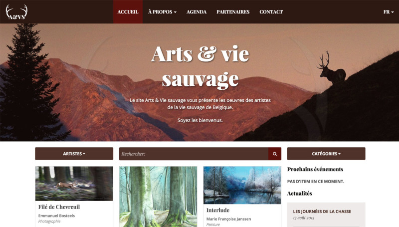 Arts & Vie Sauvage on desktop