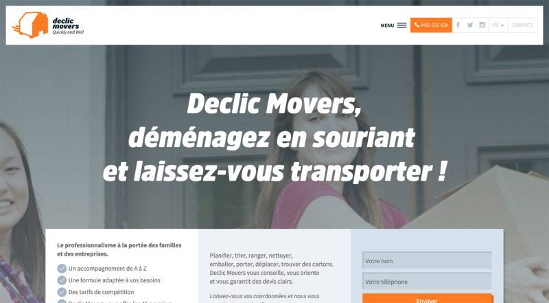 Declic Movers on desktop